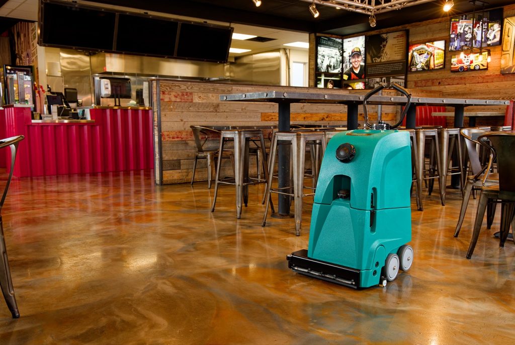 Floor Down Scrubbing