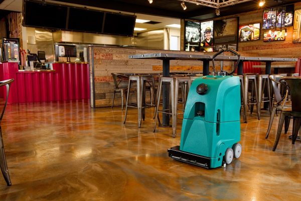 Floor Down Scrubbing